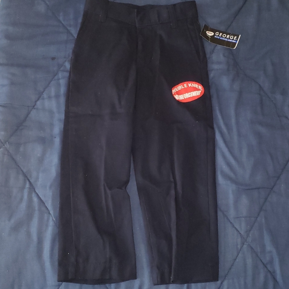 Boy's School Uniform Pant; Straight Leg Fit
